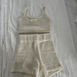 Skims Boucle set in Bone, size S/M